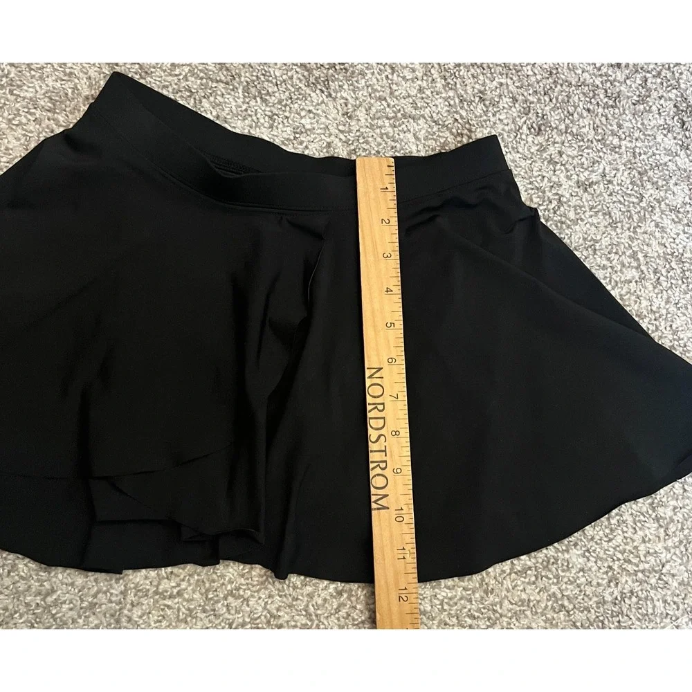 DSG Athletic Skort XL 16 Black Activewear Tennis Golf Skirt‎ Performance Stretch